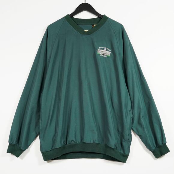 North End The White House Golf Club Green Pullover Windbreaker Jacket Men’s L - Picture 1 of 10